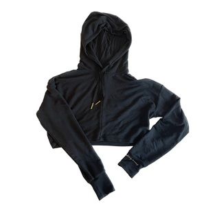Gymshark * Whitney Simmons Cropped Hoodie - Black- Small